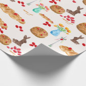 Watercolor Griechisch-Ostern Geschenkwrake Geschenkpapier (Ecke)