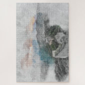 Watercolor große Wand der China Puzzle (Vertikal)