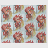 Watercolor Großhirnkopf Geschenkpapier (Flach)