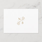 Watercolor Grüne Goldene Weihnachtszeit Details Begleitkarte (Rückseite)