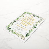 Watercolor Grüne Kirche Santa Maria delle Grazie Folieneinladung (Gedreht)