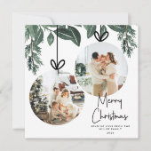 Watercolor Grüne Platz Weihnachten Foto (Vorderseite)