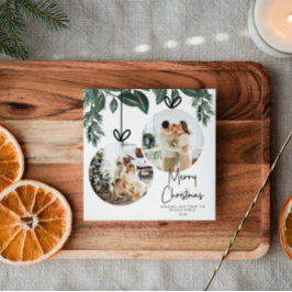 Watercolor Grüne Platz Weihnachten Foto