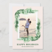 Watercolor Grüne Weihnachten Foto (Vorderseite)