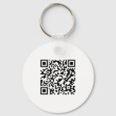 Watercolor-Grünlandschaftsdesigner QR-Code Schlüsselanhänger (Rückseite)