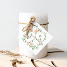 Watercolor Grünzeug und Rosen LIEBE Valentinstag