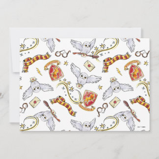 Watercolor GRYFFINDOR™ Hedwig-Muster