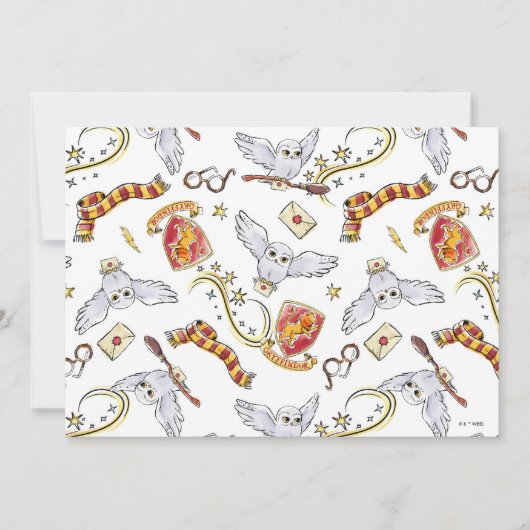Watercolor GRYFFINDOR™ Hedwig-Muster (Vorderseite)