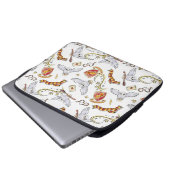 Watercolor GRYFFINDOR™ Hedwig-Muster Laptopschutzhülle (Vorne Knopf)