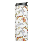 Watercolor GRYFFINDOR™ Hedwig-Muster Thermosbecher (Nach links gedreht)