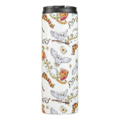 Watercolor GRYFFINDOR™ Hedwig-Muster Thermosbecher (Rückseite)