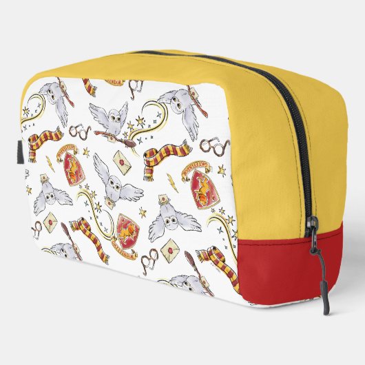 Watercolor GRYFFINDOR™ Hedwig-Muster Waschbeutel (Rechte Ecke)