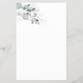 Watercolor Guess Who Brautparty Spielkarte Flyer (Hinten)