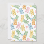 Watercolor Gummy Bears Baby Shower Einladung (Rückseite)