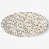 Watercolor Halloween  Pappteller (Schrägansicht)