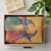 WATERCOLOR HALLOWEEN WITCHES DECOUPAY SEIDENPAPIER (Geschenk)