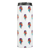 Watercolor Hamsa Art Thermosbecher (Rückseite)