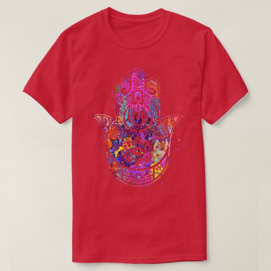 Watercolor Hamsa Hand T-Shirt (Design vorne)