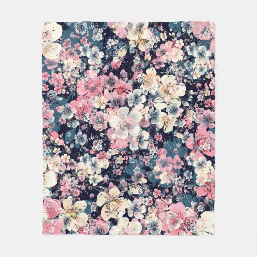 Watercolor hand painted seamless pattern with beau fleecedecke (Vorderseite)