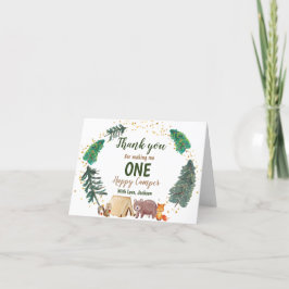 Watercolor Happy Camper Geburtstag Vielen Dank Dankeskarte