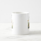 Watercolor Hare Country Wildlife Personalized Kaffeetasse (Mittel)