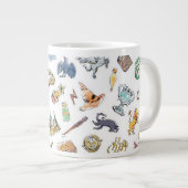 Watercolor Harry Potter Icons Jumbo-Tasse (Vorderseite Rechts)