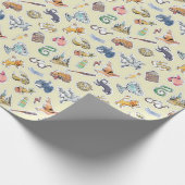 Watercolor Harry Potter Icons Wrapping Paper Geschenkpapier (Ecke)