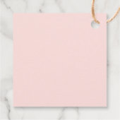 Watercolor Heart Balloons Girl Baby Dusche Danke Geschenkanhänger (Rückseite)