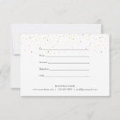 Watercolor Heart Gold Sprinkles Geschenkgutschein (Rückseite)