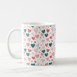 Watercolor Heart Jubilee Kaffeetasse