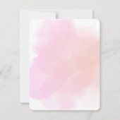 Watercolor Heart Valentine’s Day Card with Romanti Mitteilungskarte (Rückseite)