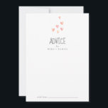 Watercolor Hearts Girl Baby Shower Card Hinweiskarte<br><div class="desc">Diese Babyduschkarte ist perfekt für eine einfache Babydusche und kann für jede Veranstaltung verwendet werden. Das süße Design zeichnet sich durch niedliche pastellfarbene Wasserherzen in Korallenrosa, Rosa, Gelb und Pfirsichorange aus. Diese Ratschläge können als Gästebuchalternative für Hochzeitsempfang, Brautparty oder Babydusche verwendet werden. Personalisieren Sie die Karte mit den Namen der...</div>