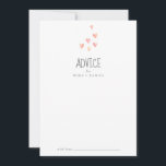 Watercolor Hearts Girl Baby Shower Card Hinweiskarte<br><div class="desc">Diese Babyduschkarte ist perfekt für eine einfache Babydusche und kann für jede Veranstaltung verwendet werden. Das süße Design zeichnet sich durch niedliche pastellfarbene Wasserherzen in Korallenrosa, Rosa, Gelb und Pfirsichorange aus. Diese Ratschläge können als Gästebuchalternative für Hochzeitsempfang, Brautparty oder Babydusche verwendet werden. Personalisieren Sie die Karte mit den Namen der...</div>