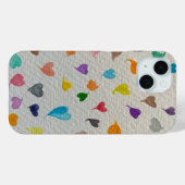 Watercolor Hearts iPhone Case (Rückseite (Horizontal))