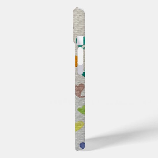 Watercolor Hearts iPhone Case (Rückseite / Links)