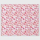 Watercolor Hearvingpapier Geschenkpapier (Flach)