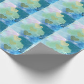 Watercolor Hearvingpapier Geschenkpapier (Ecke)
