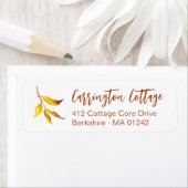 Watercolor Herbst Company. Rücksendeadresse (Insitu)