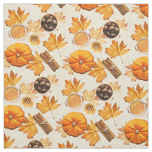 Watercolor-Herbst-magische Vintage Gerüche Stoff
