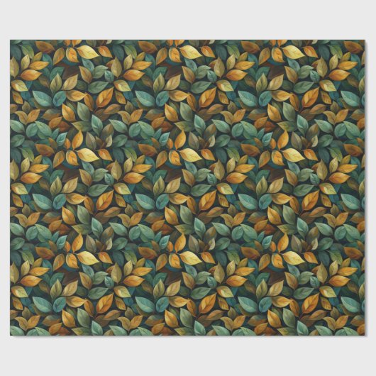 Watercolor Herbstblätter, Packpapier (Flach)