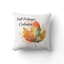 Watercolor Herbstleaf Modernes Drehkissen