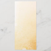 Watercolor Herbstmapelleaf Hochzeitsessen Menükarte (Rückseite)