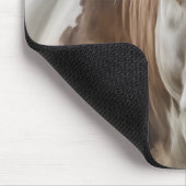 Watercolor Hereford Cow Portrait Mousepad (Ecke)