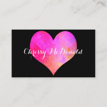 Watercolor-Herz mit personalisierten Informationen