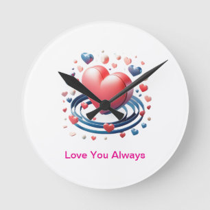 Watercolor Herzklappen Uhr - Einzigartiges Persöni