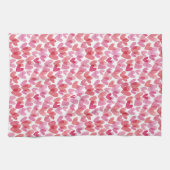 Watercolor Herzmuster Geschirrtuch (Horizontal)