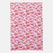 Watercolor Herzmuster Geschirrtuch (Vertikal)