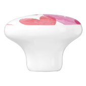 Watercolor Herzmuster Keramikknauf (Seitenansicht)