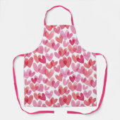 Watercolor Herzmuster Schürze (Vorderseite)