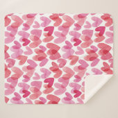 Watercolor Herzmuster Sherpadecke (Vorderseite (Horizontal))